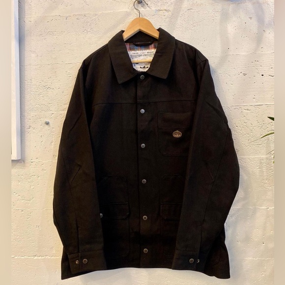 NEW - NWT - Black Poler Scappoose "Camp Vibe" Jacket in Durable Canvas & Flannel - Picture 2 of 14